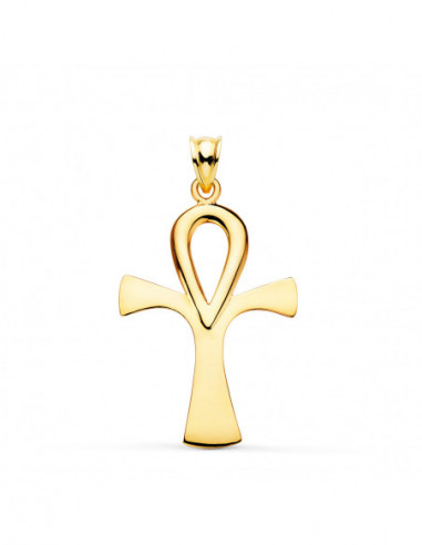 18K CRUZ DE LA VIDA ORO AMARILLO SIN...