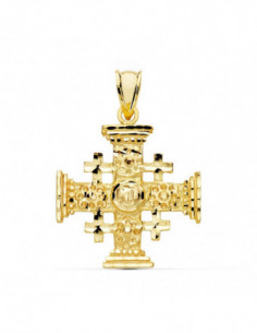 18K CRUZ DE JERUSALEN 27X23 MM 2