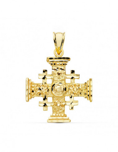 18K CRUZ DE JERUSALEN 27X23 MM