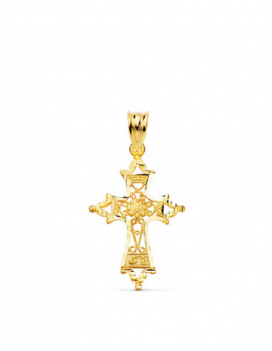18K CRUZ ORO AMARILLO FILIGRANA...