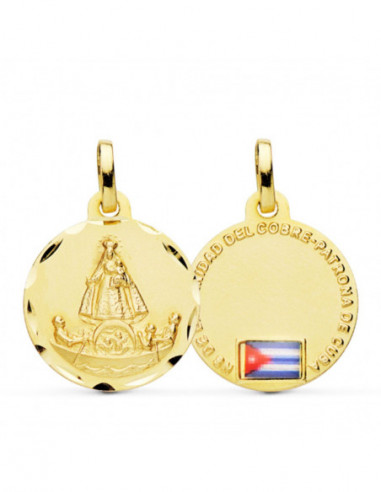 18K VIRGEN CARIDAD COBRE BALSA 20 MM...