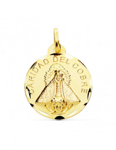 18K VIRGEN CARIDAD DEL COBRE 24 MM