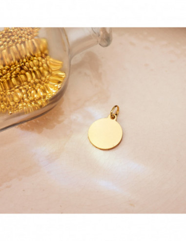 18K MEDALLA ORO AMARILLO SANTA RITA...