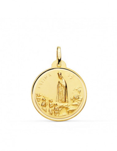 18K MEDALLA VIRGEN DE FATIMA 22 MM