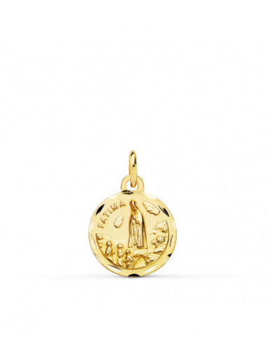 18K MEDALLA VIRGEN DE FATIMA 14 MM