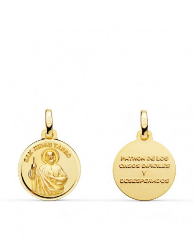 18K MEDALLA SAN JUDAS TADEO TALLADO...