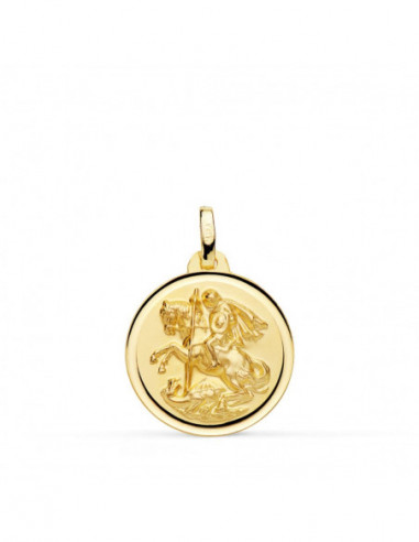 18K MEDALLA SAN JORGE BISEL 18 MM