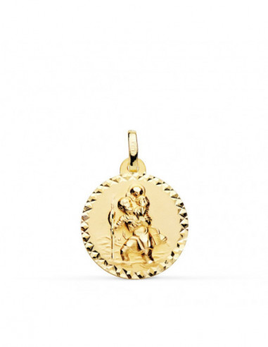 18K MEDALLA SAN CRISTOBAL TALLA...