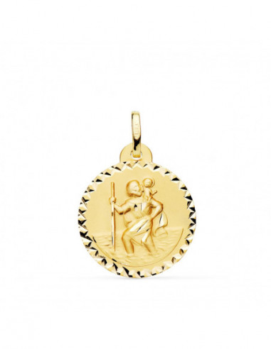 18K MEDALLA SAN CRISTOBAL TALLA...