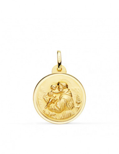 18K MEDALLA DE SAN ANTONIO BISEL 20...