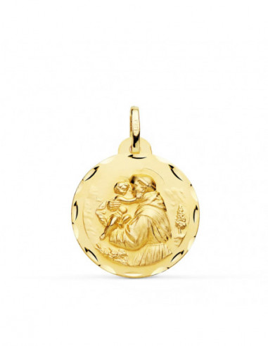 18K MEDALLA DE SAN ANTONIO 22 MM