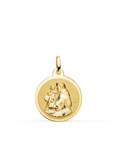 18K MEDALLA ORO AMARILLO SAN ANTONIO...