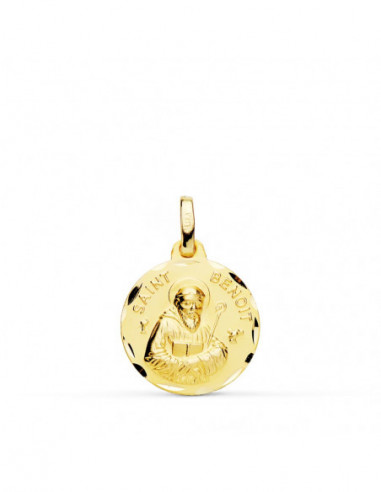 18K MEDALLA SAINT BENOIT 16 MM