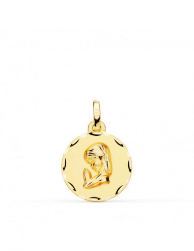 18K MEDALLA ORO AMARILLO VIRGEN NIÑA...