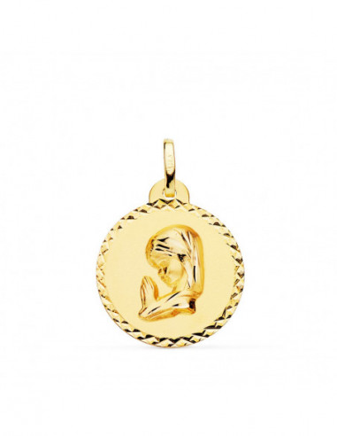18K MEDALLA ORO AMARILLO VIRGEN NIÑA...