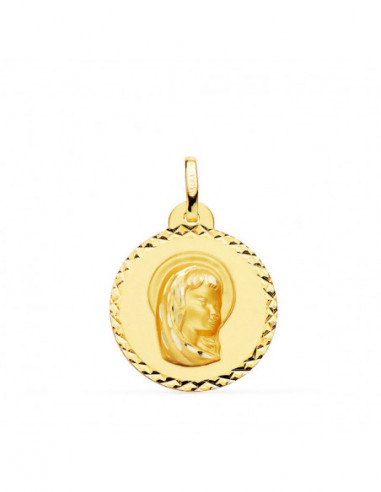 18K MEDALLA ORO AMARILLO VIRGEN NIÑA...