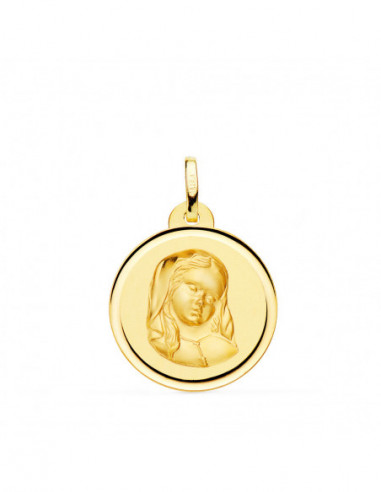 18K MEDALLA ORO AMARILLO VIRGEN NIÑA...