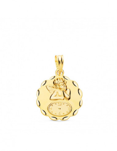 18K MEDALLA REDONDA ANGELITO BURLON...