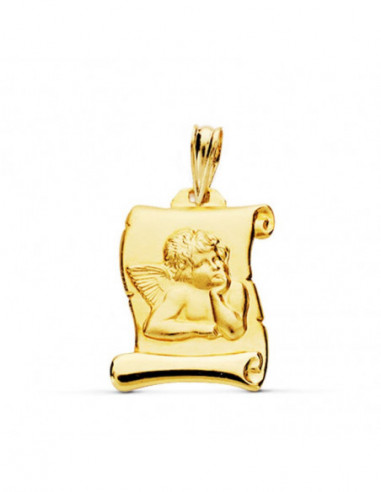18K ANGEL BURLON PERGAMINO. 20X16 MM