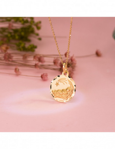 18K MEDALLA ORO AMARILLO NIÑO DEL...