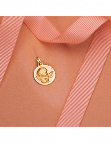 18K MEDALLA ANGEL BURLON CON PALOMA...