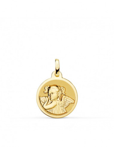 18K MEDALLA ORO AMARILLO ANGEL NIÑA...