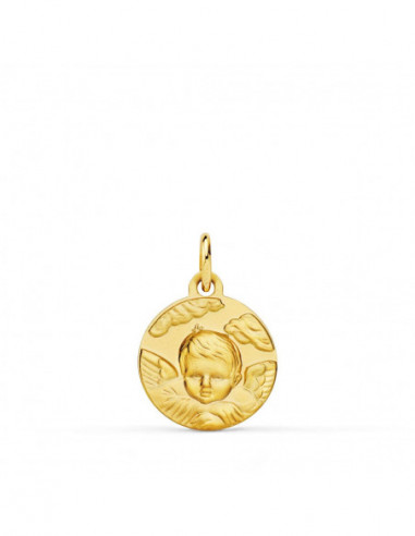 18K MEDALLA ORO AMARILLO ANGEL NIÑO...