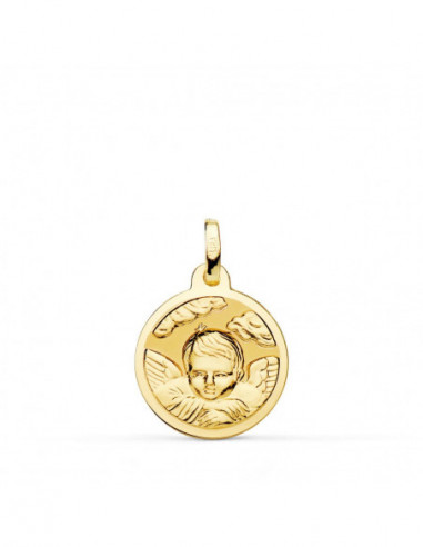 18K MEDALLA ORO AMARILLO ANGEL NIÑO...