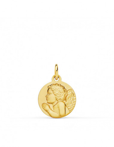 18K MEDALLA ORO AMARILLO ANGEL NIÑO...