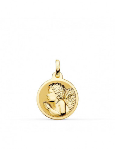 18K MEDALLA ORO AMARILLO  ANGEL NIÑO...