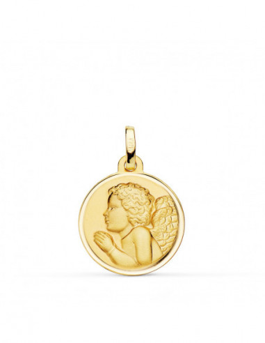 18K MEDALLA ORO AMARILLO ANGEL NIÑO...