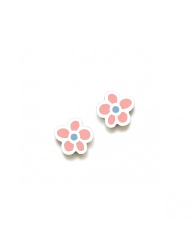 PENDIENTES FLOR ROSA NEW BEBÉ 090NBE
