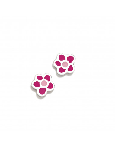PENDIENTES FLOR FUCSIA NEW BEBÉ 092NBE