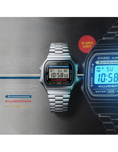 RELOJ CASIO UNISEX A168WA-1YES