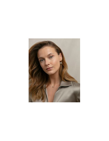 PENDIENTES DE PLATA DE LEY CON BAÑO...