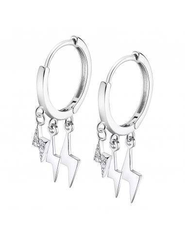 PENDIENTES RAYO LOTUS SILVER...