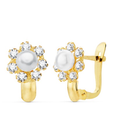 18K PENDIENTES CIRCONITAS...