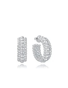 PENDIENTES DE ACERO CHAPADO...