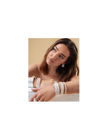 PULSERA DE ACERO CHAPADO EN PLATA 999... PULSERA DE ACERO CHAPADO EN PLATA 999...