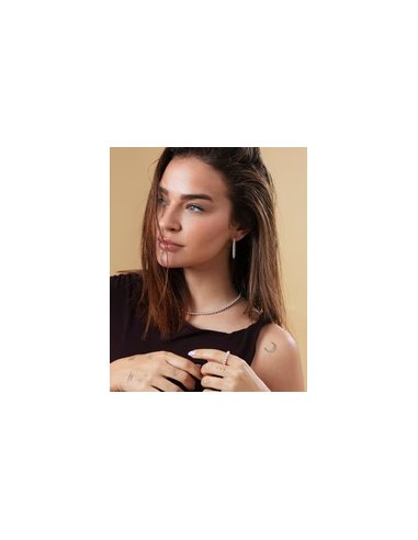 COLLAR DE ACERO CHAPADO EN PLATA 999...