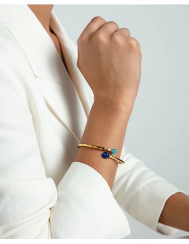 PULSERA DE MUJER DE ACERO IP DORADO...