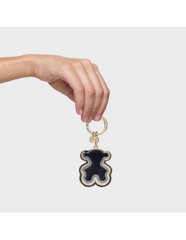 LLAVERO BEAR WAVES AZUL OSCURO-DORADO...