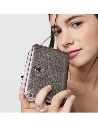 BILLETERA TOUS PEQUEÑA PLATEADA NEW...