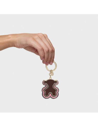 LLAVERO TOUS BEAR WAVES MARRÓN-DORADO...