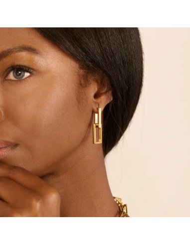 PENDIENTE MUJER HALLE DORADO RADIANT...