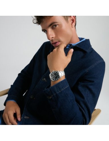 RELOJ DE HOMBRE ESFERA NEGRA MARK...