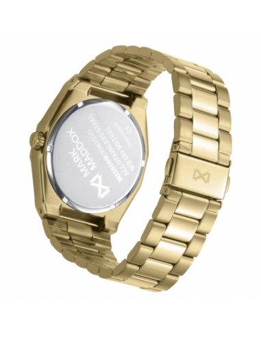 RELOJ DE HOMBRE DORADO ESFERA NEGRA...