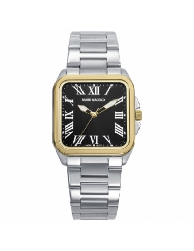 RELOJ DE MUJER BITONO ESFERA NEGRA...