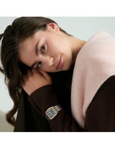 RELOJ DE MUJER BITONO ESFERA NEGRA...