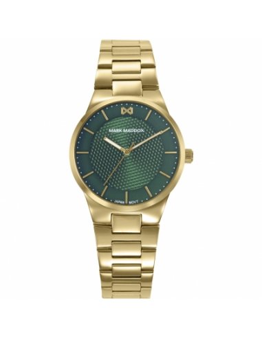 RELOJ DE ACERO IP DORADO 5 ATM,...